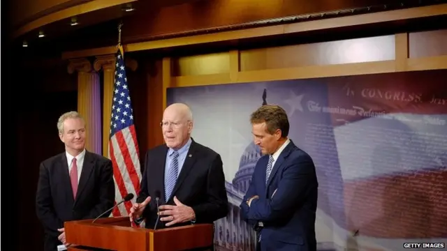 Senators Pat Leahy and Jeff Flake, and Congressman Chris Van Hollen