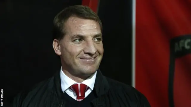 Brendan Rodgers smiles