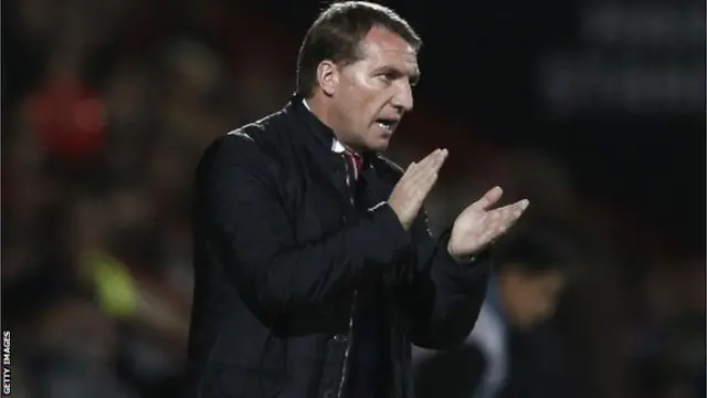 Brendan Rodgers applauds