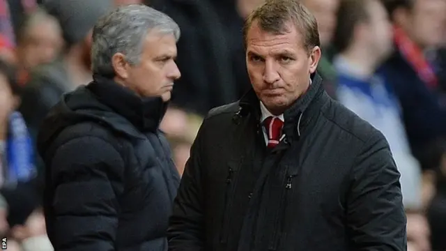 Brendan Rodgers and Jose Mourinho