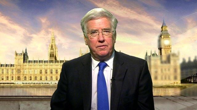 Defence Secretary Michael Fallon