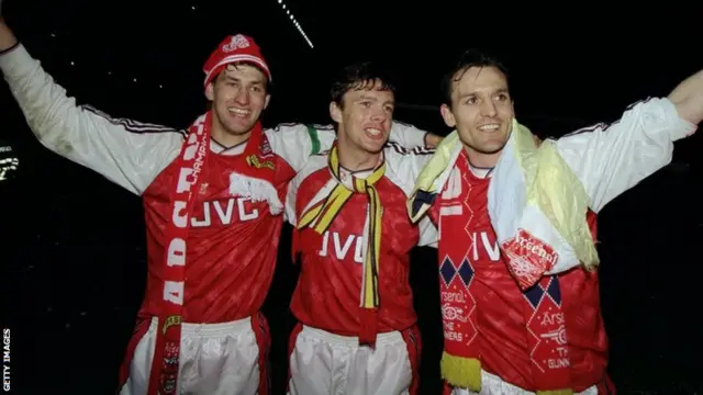 Tony Adams, Steve Bould and David O'Leary