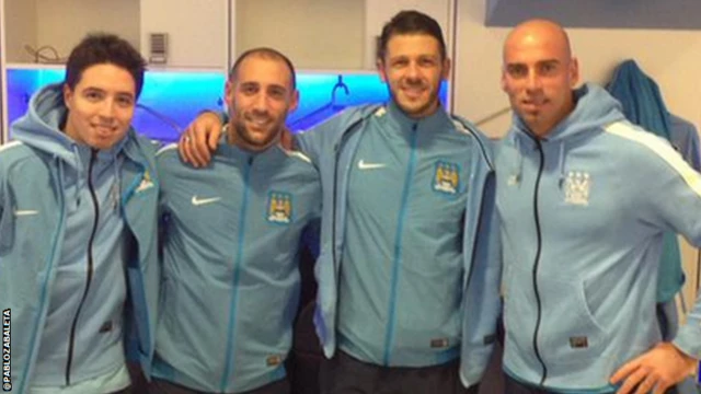 Manchester City players