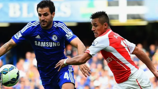 Cesc Fabregas and Alexis Sanchez