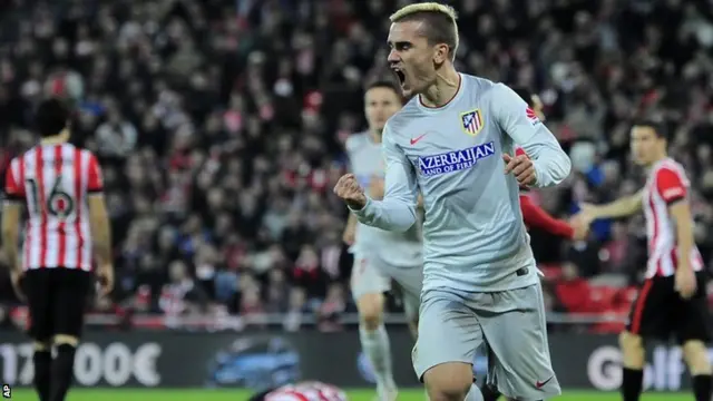 Antoine Griezmann celebrates