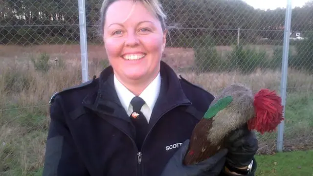 Karen Hogg with hat