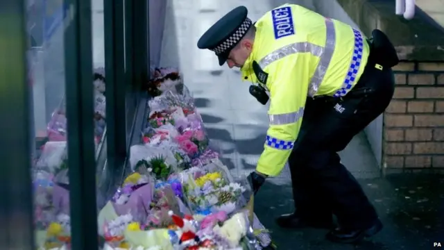 The scene at George Square the morning after the crash