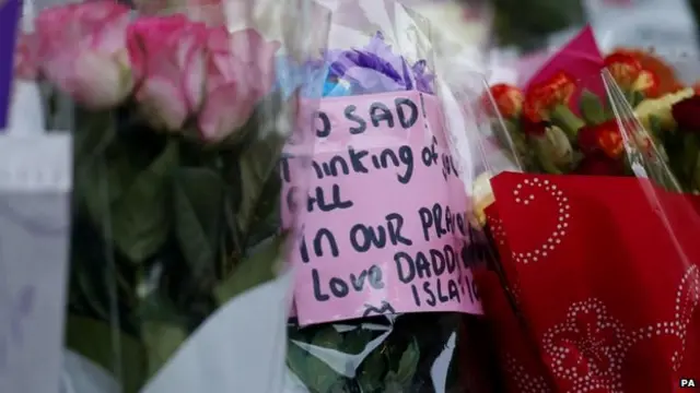 floral tribute in George Square