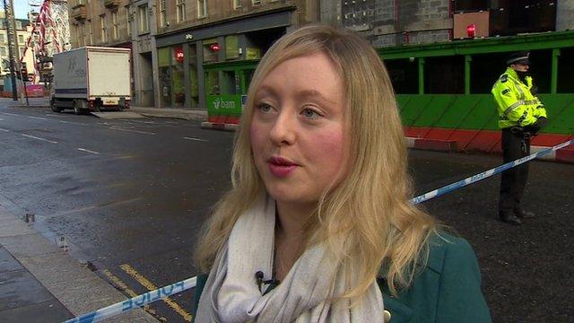 Catriona Stewart, who helped the injured in George Square