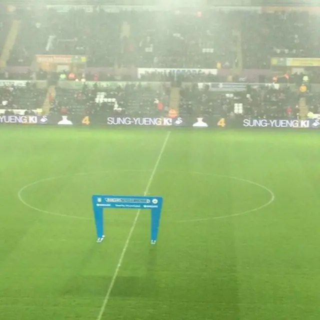 Liberty Stadium rain