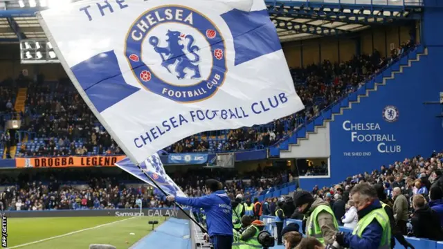 Chelsea fans get ready for kick-off