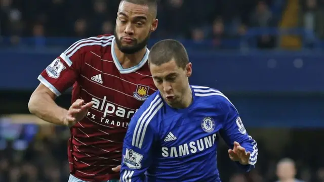 Winston Reid and Eden Hazard