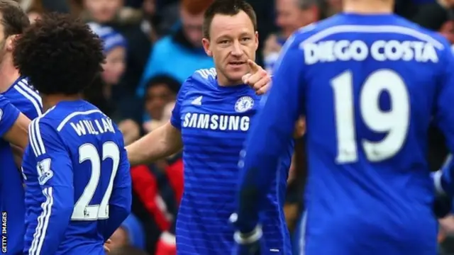 John Terry celebrates