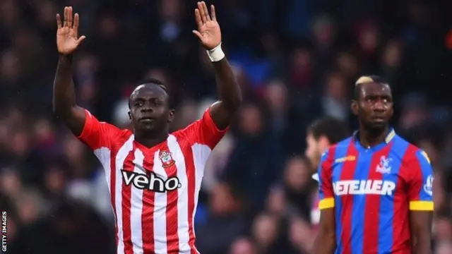 Sadio Mane celebrates