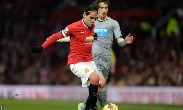 Radamel Falcao with possession