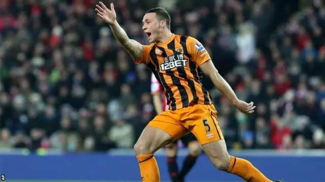 James Chester celebrates