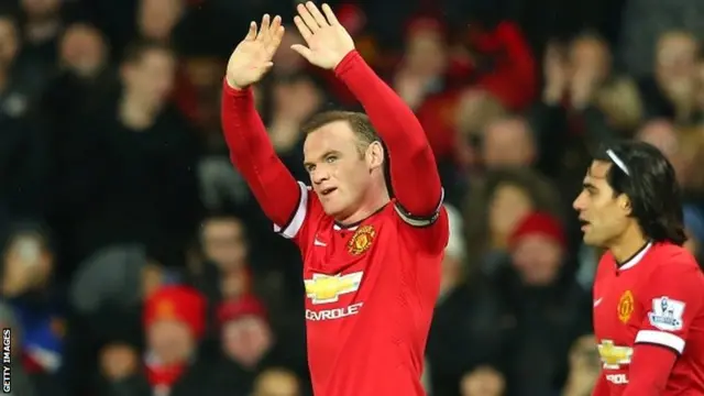 Wayne Rooney celebrates