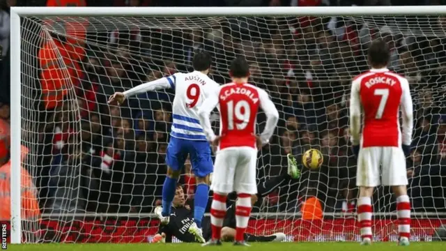 Charlie Austin scores a penalty