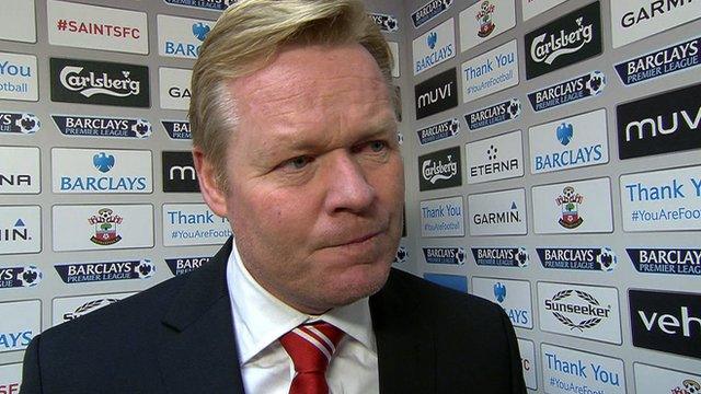 Southampton manager Ronald Koeman