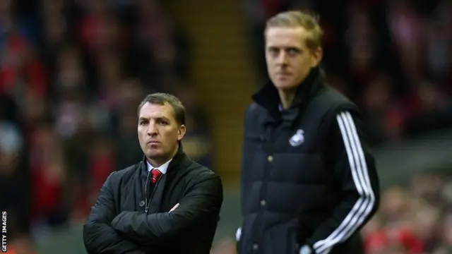 Brendan Rodgers and Garry Monk