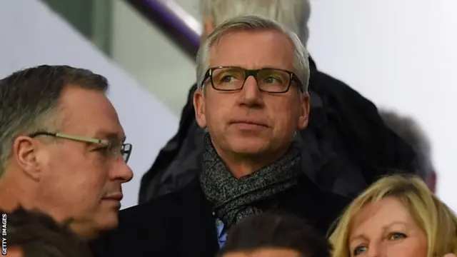 Alan Pardew at Villa Park