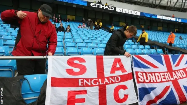 Sunderland fans pre-match