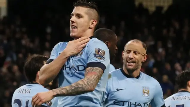 Stevan Jovetic celebrates