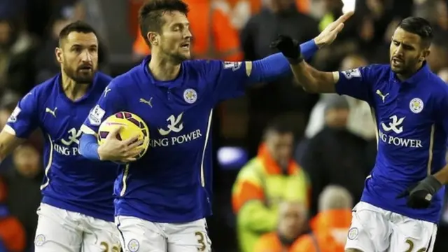 David Nugent celebrates