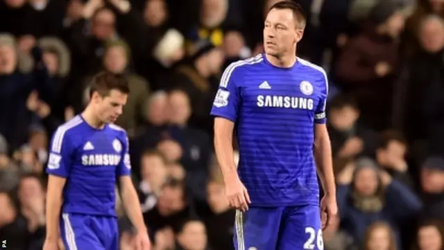 John Terry looks dejected