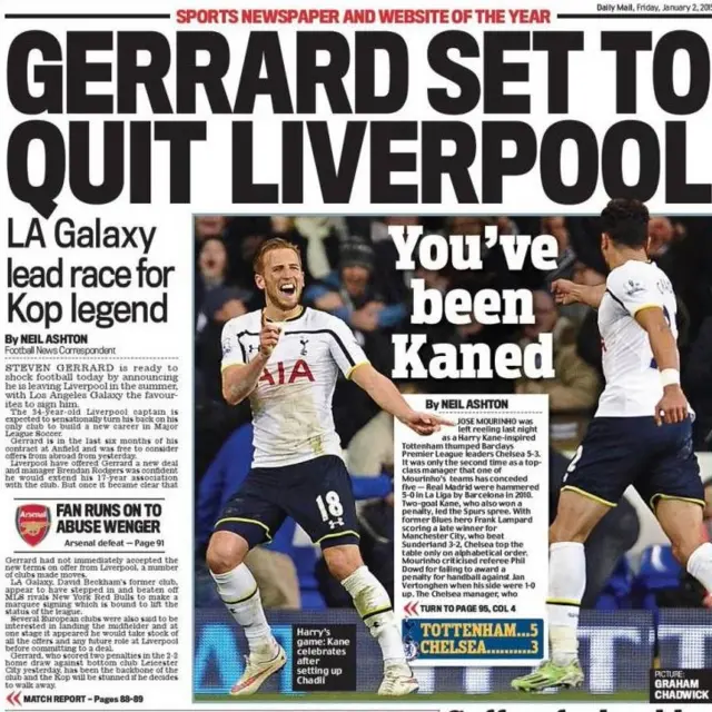 Daily Mail back page