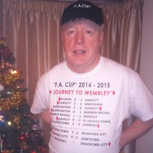 John Coyle FA Cup t-shirt