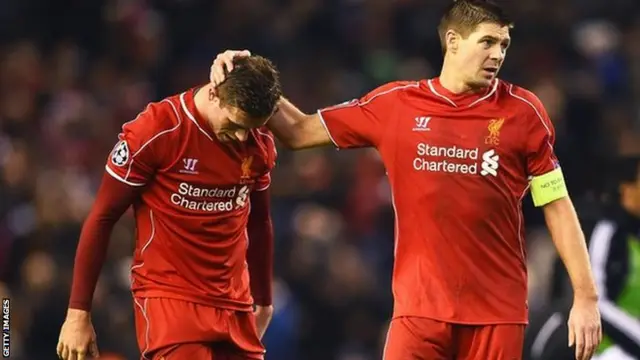 Jordan Henderson and Steven Gerrard