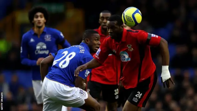 Everton take on Tamworth in the FA Cup third round in January 2012