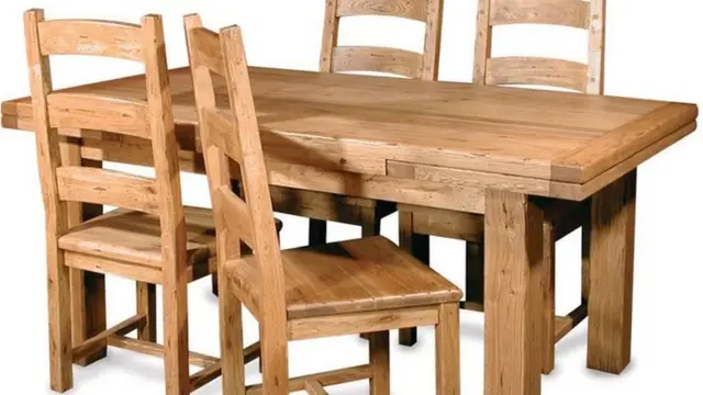 A dining table