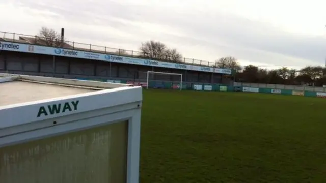 Blyth dugouts at Croft Park