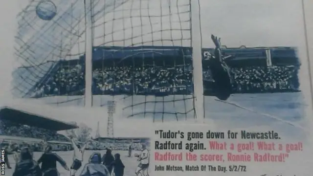 Ronnie Radford goal drawing