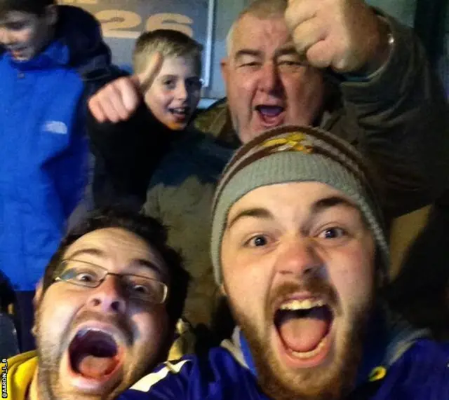 Rochdale fans post match