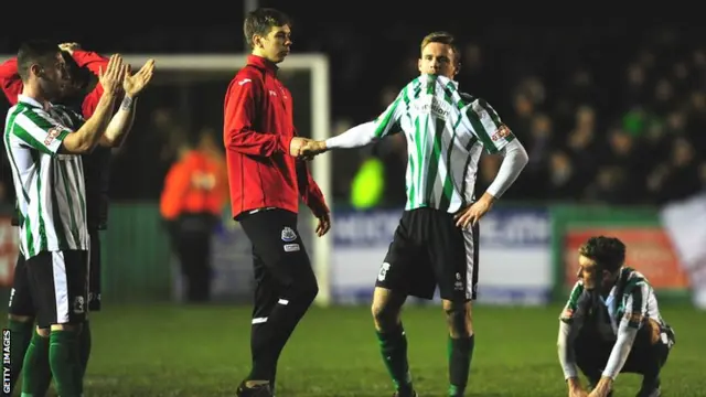 Blyth Spartans lose to Birmingham