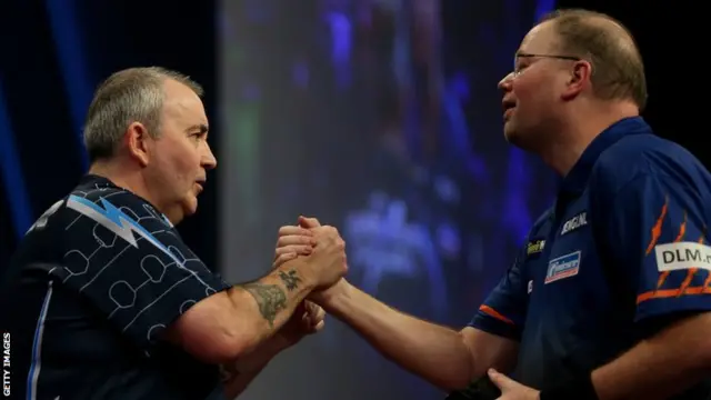 Phil Taylor and Raymond van Barneveld