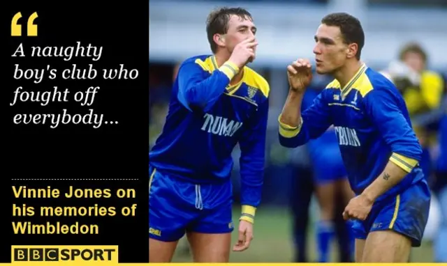 Vinnie Jones and Wally Downes