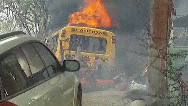 A fire in Australia