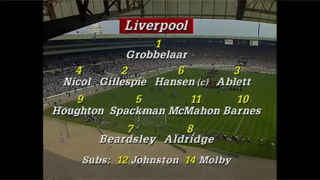 Liverpool line-up