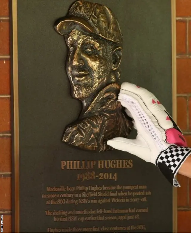 Phillip Hughes plaque