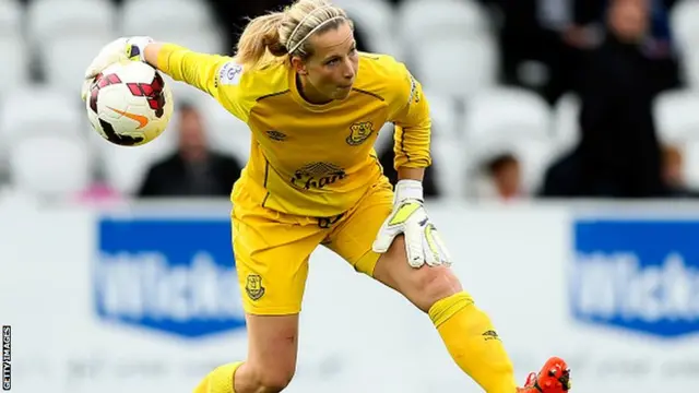 Everton goalkeeper Rachel Brown-Finnis