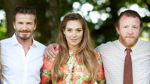 David Beckham, Guy Ritchie and Jacqui Ainsley