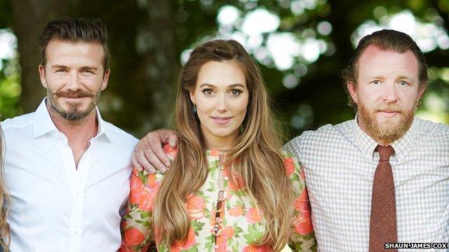 David Beckham, Guy Ritchie and Jacqui Ainsley