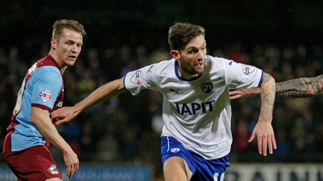 Chesterfield's Jay O'Shea (right)