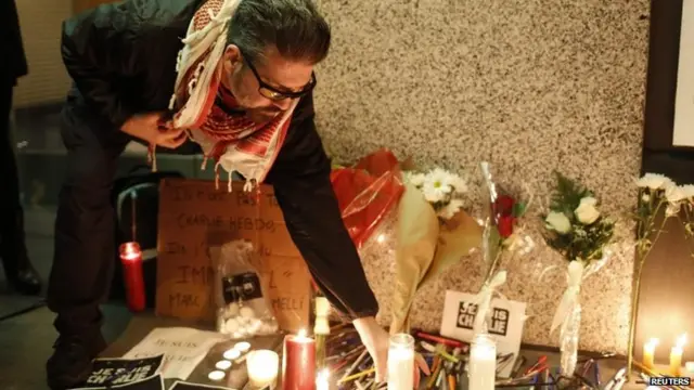 A protestor at a vigil in San Francisco