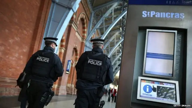 Police at St Pancras