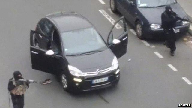 Images from the attack on Charlie Hebdo in Paris